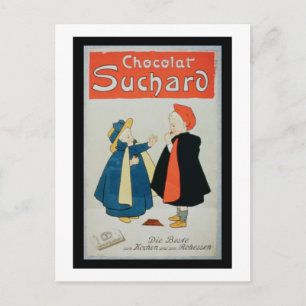 Carte Postale Affiche publicitaire 'Chocolat Suchard' (illuminé 