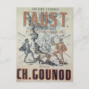 Carte Postale Affiche publicitaire 'Faust'