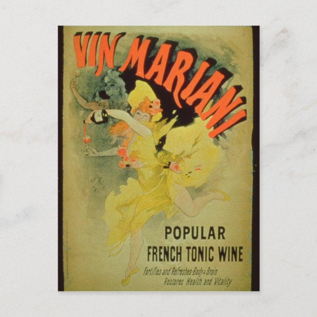 Carte Postale Affiche publicitaire 'Mariani Vin, Populaire Franç (Devant)