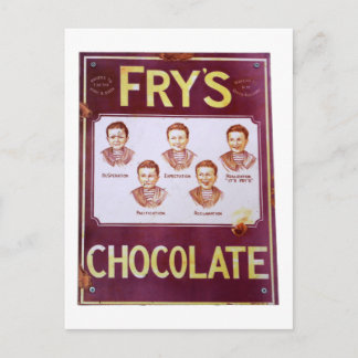 Carte Postale affiche publicitaire vintage au chocolat