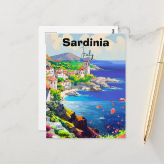 Carte Postale Affiche Sardaigne Italie Souvenir Mer Décoration