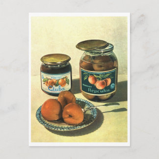 Carte Postale Affiche soviétique Peach Bocal