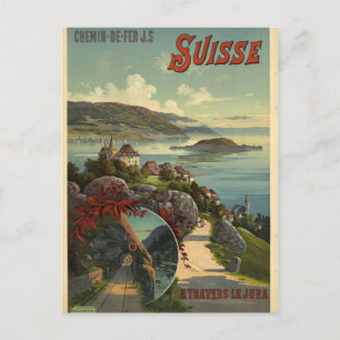 Carte Postale Affiche Suisse Travel