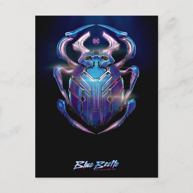 Carte Postale Affiche théâtrale Blue Beetle Scarab (Devant)