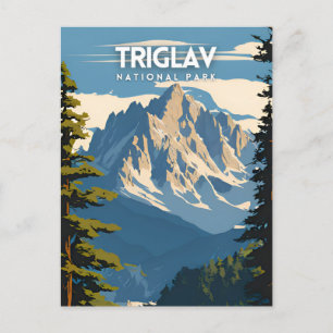 Carte Postale Affiche touristique du parc national Triglav