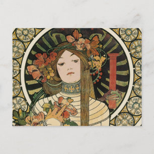 Carte Postale Affiche vintage Alfonse Mucha Trappistine Nouveau