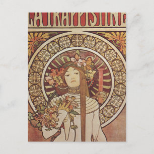 Carte Postale Affiche vintage Alfonse Mucha Trappistine Nouveau