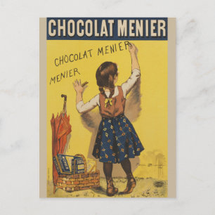Carte Postale Affiche vintage Chocolat Menier française par Boui
