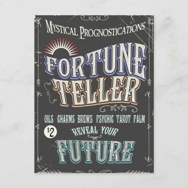Carte Postale Affiche vintage Fortune (Devant)