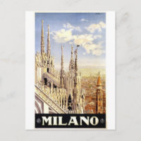 affiche vintage-milano-voyage.