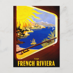 Carte Postale Affiche Vintage voyage de France restaurée