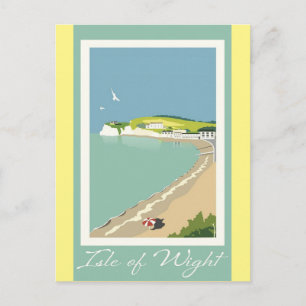 Carte Postale Affiche Vintage voyage de l'île de Wight
