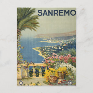 Carte Postale Affiche Vintage voyage De San Remo Depuis Une Terr