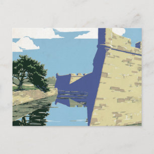 Carte Postale Affiche Vintage voyage montrant Fort Marion