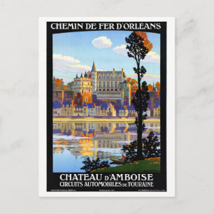 Carte Postale Affiche Vintage voyage restaurée France Orléans