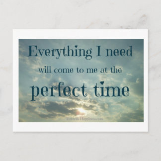 Carte Postale Affirmation "Tout ce dont j'ai besoin"