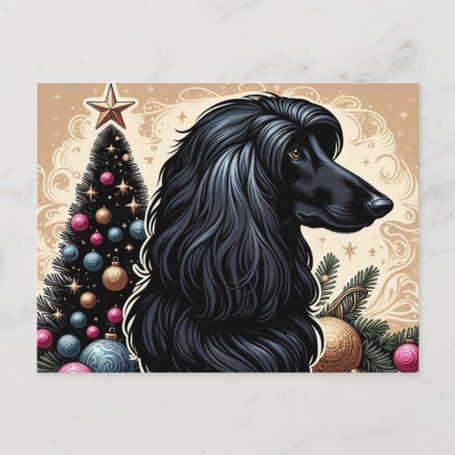 Carte postale Afghan Hound (Devant)