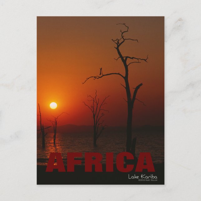Carte postale Africa Lake Kariba Sunset (Devant)