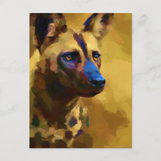 Carte Postale Africain Merveilleux chien (Devant)