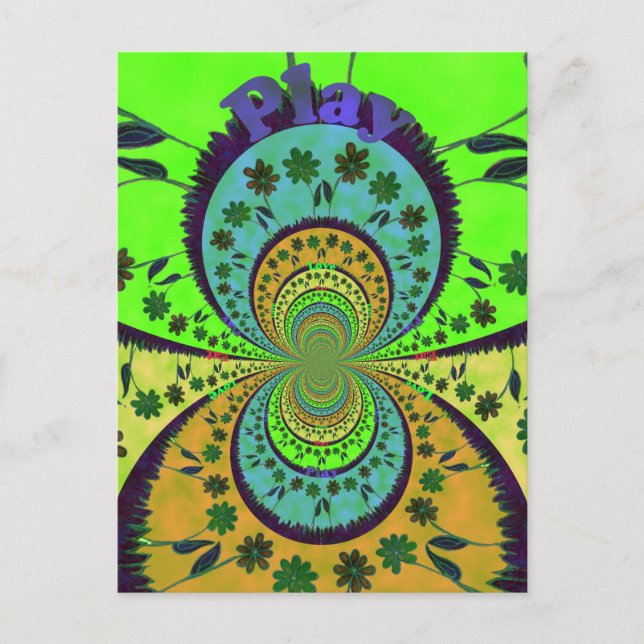 Carte Postale Africain traditionnel Hakuna Matata Couleurs.png (Devant)