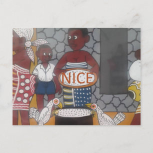 Carte Postale Africain traditionnel Homestead Lifestyle