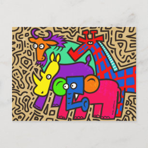 Carte postale African Wildlife Art