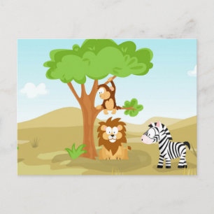 Carte Postale Afrika from my World animal series