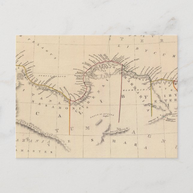Carte Postale Afrique ancienne ou Libye II (Devant)