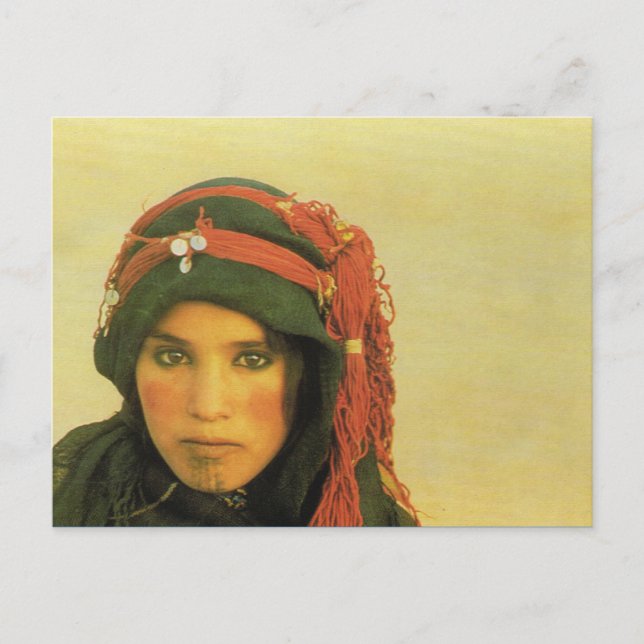 Carte Postale Afrique du Nord, Maroc, jeune fille musulmane (Devant)