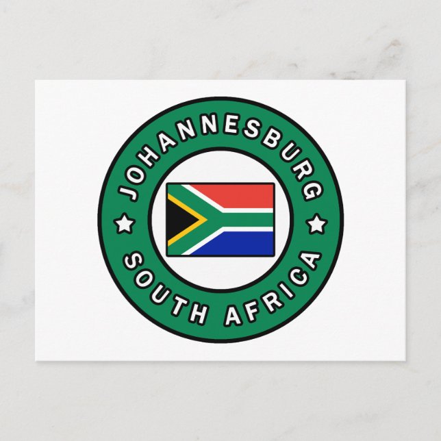 Carte Postale Afrique du Sud de Johannesburg (Devant)