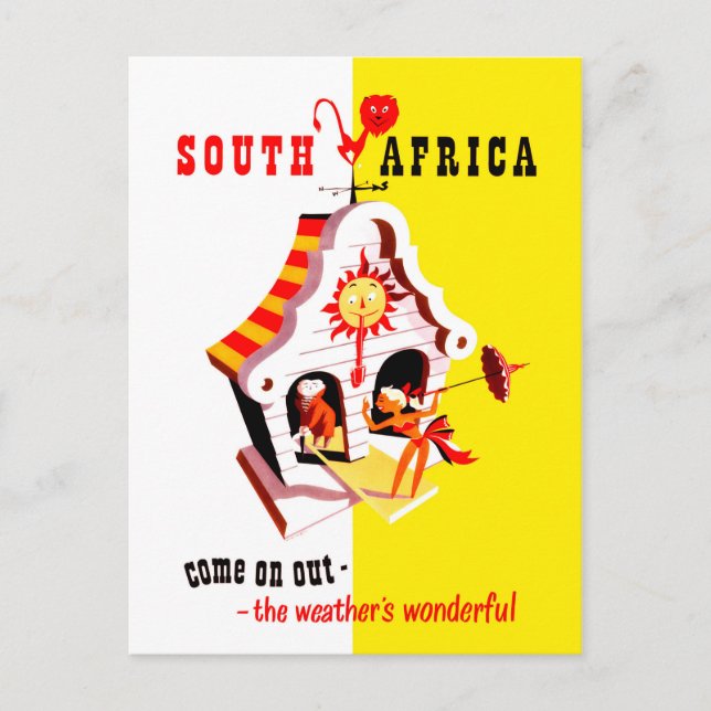 Carte Postale Afrique du Sud, merveilleux pointeur météorologiqu (Devant)