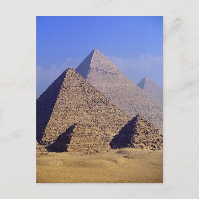 Carte Postale Afrique, Egypte, Le Caire, Gizeh. Grandes pyramide (Devant)