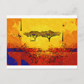 Carte Postale Afrique rétro style vintage