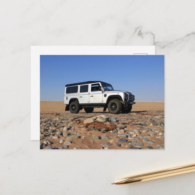 Carte Postale Afrique Suratterrissage 4x4 Voyage routier Conduit (Devant/Arrière en situation)