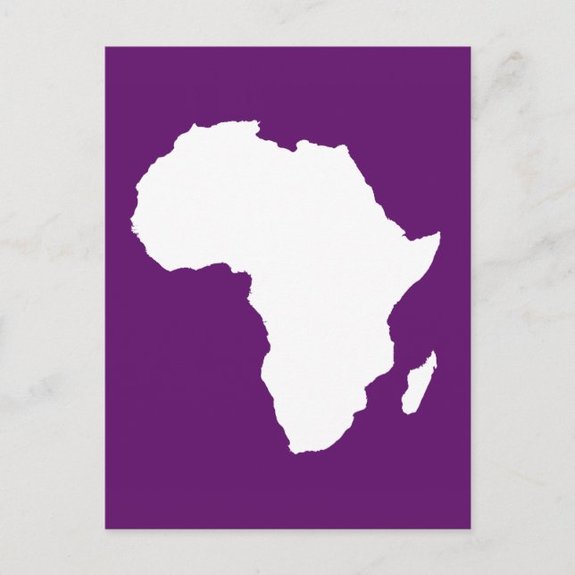 Carte Postale Afrique violette Audacieuse (Devant)