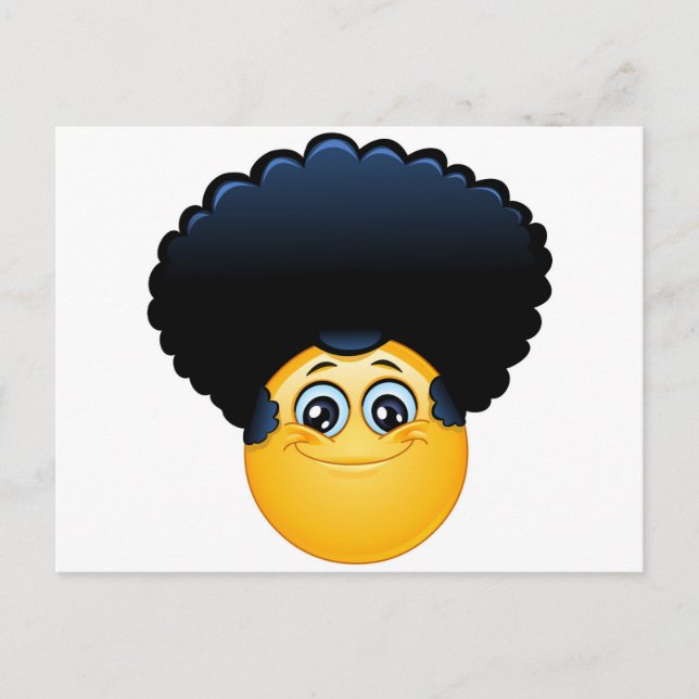 Carte Postale afro émoji (Devant)