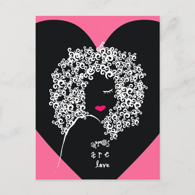 Carte postale Afros Are Love (Devant)