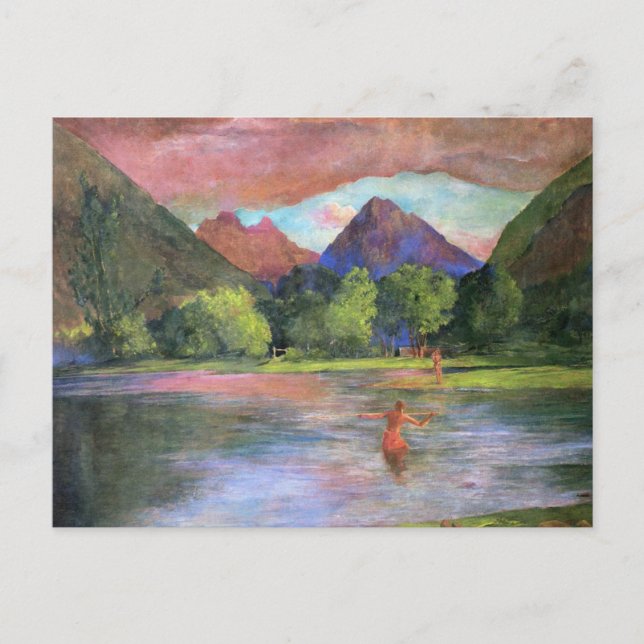 Carte Postale 'Afterglow, Tautira River, Tahiti' - John LaFarge (Devant)