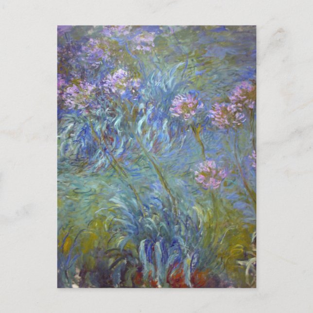 Carte postale Agapanthus de Claude Monet (Devant)