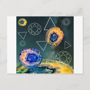 Carte Postale Agate de l'espace