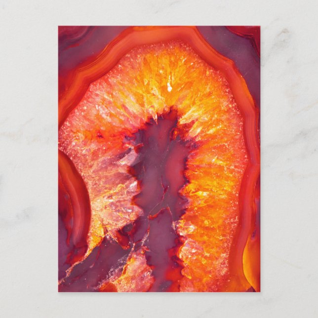 Carte Postale Agate d'incendie (Devant)