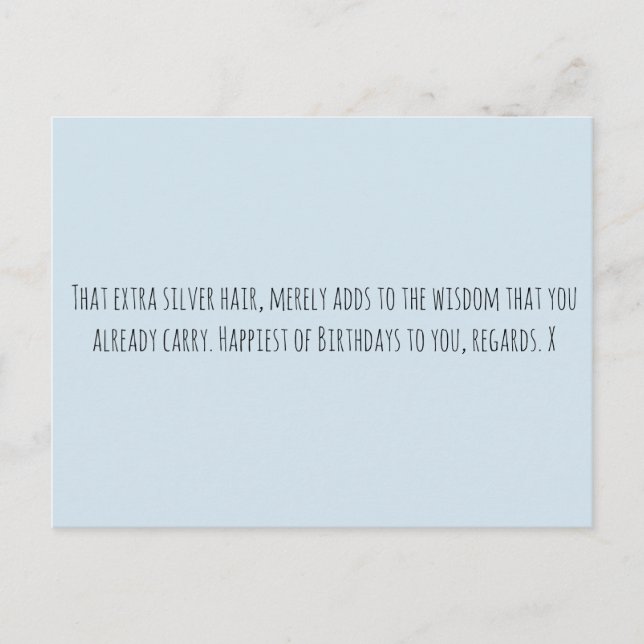 Carte Postale Âge drôle (Devant)