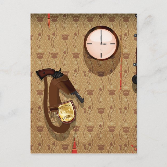 Carte Postale Agence de détective (Devant)