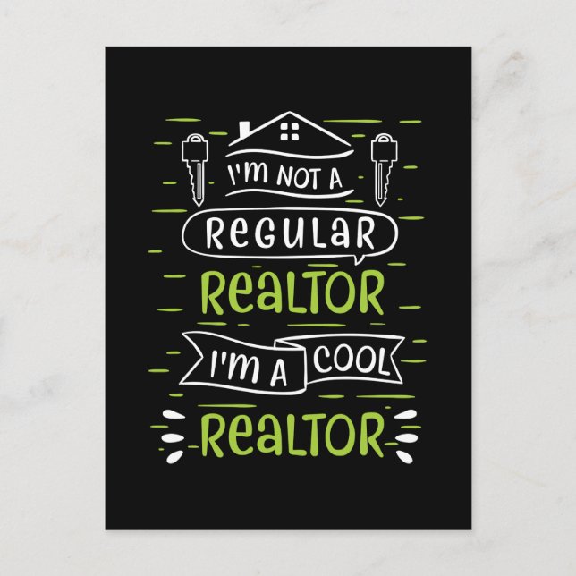 Carte Postale Agent immobilier (Devant)