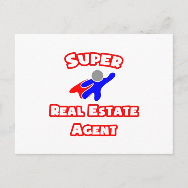 Carte Postale Agent immobilier (Devant)