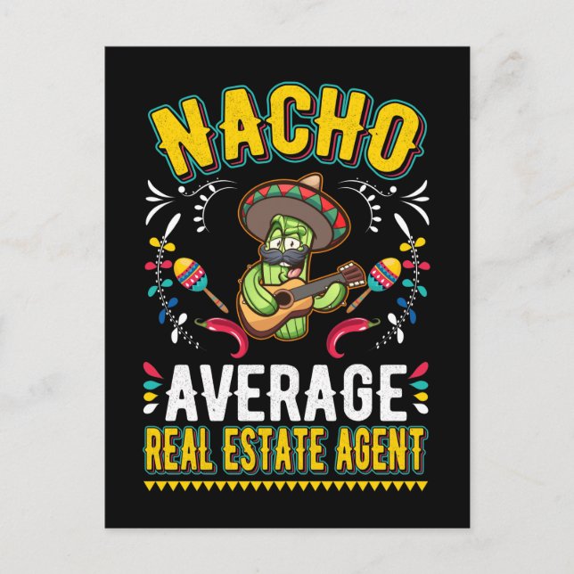Carte Postale Agent Immobilier Nacho Broker Mexique (Devant)