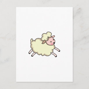 CARTE POSTALE AGNEAU SAUTEUR