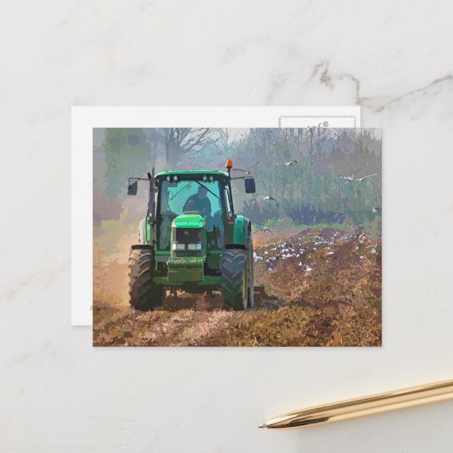 CARTE POSTALE AGRICULTURE (Devant/Arrière en situation)