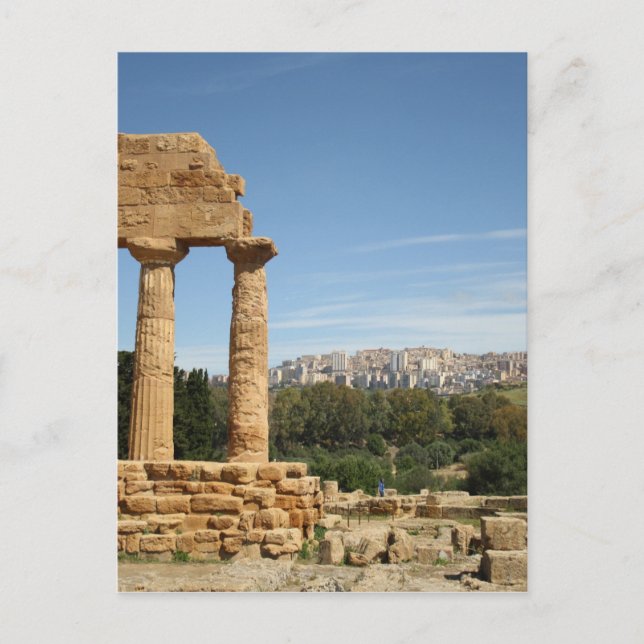 Carte Postale Agrigente, Sicile (Devant)