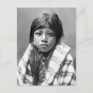 Carte Postale Ah Chee Lo (Fille Amérindienne)